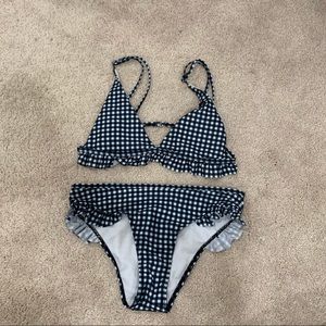 Plaid bikini set